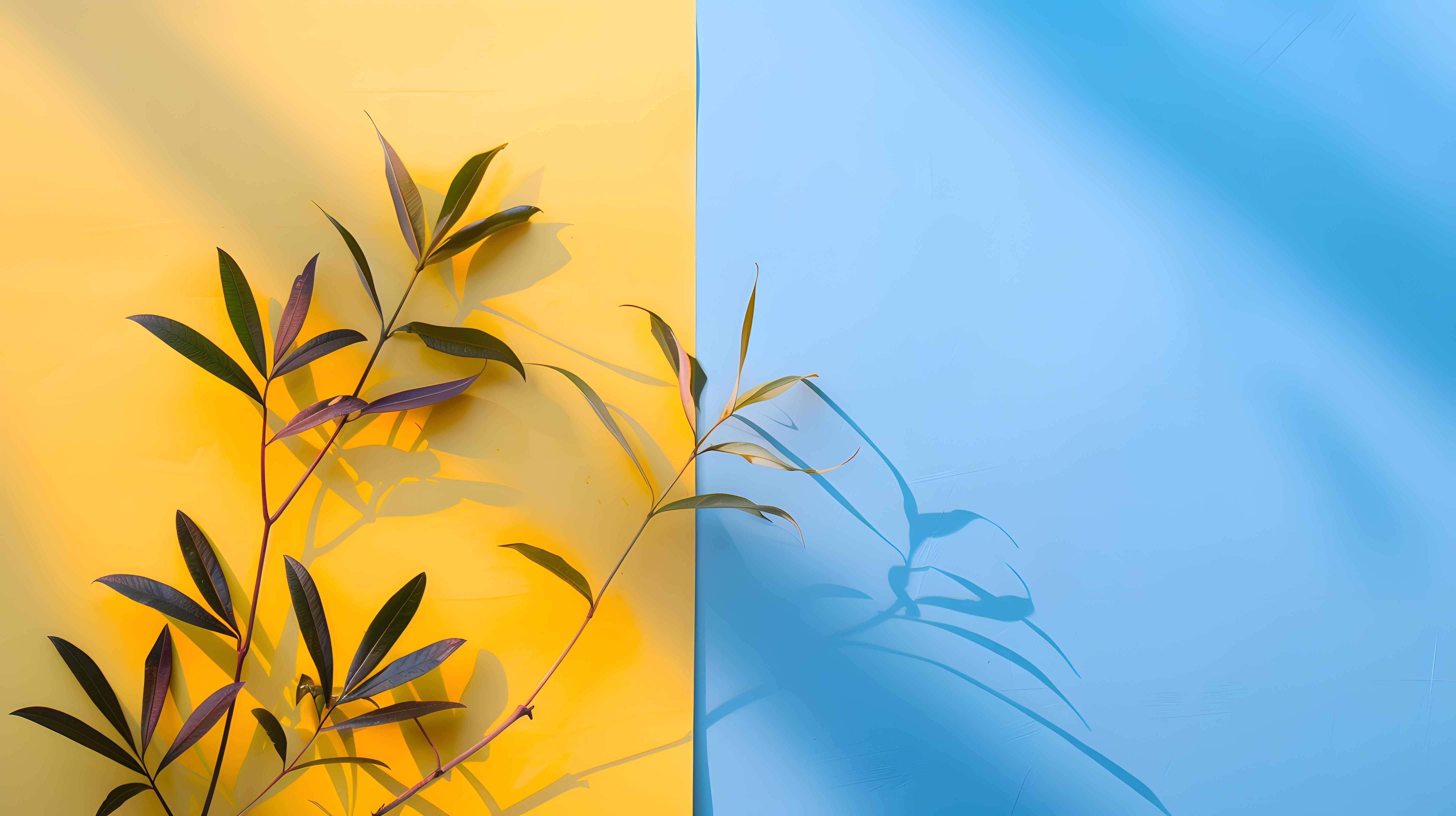 Голубой с горчичным: Теплота и свежесть