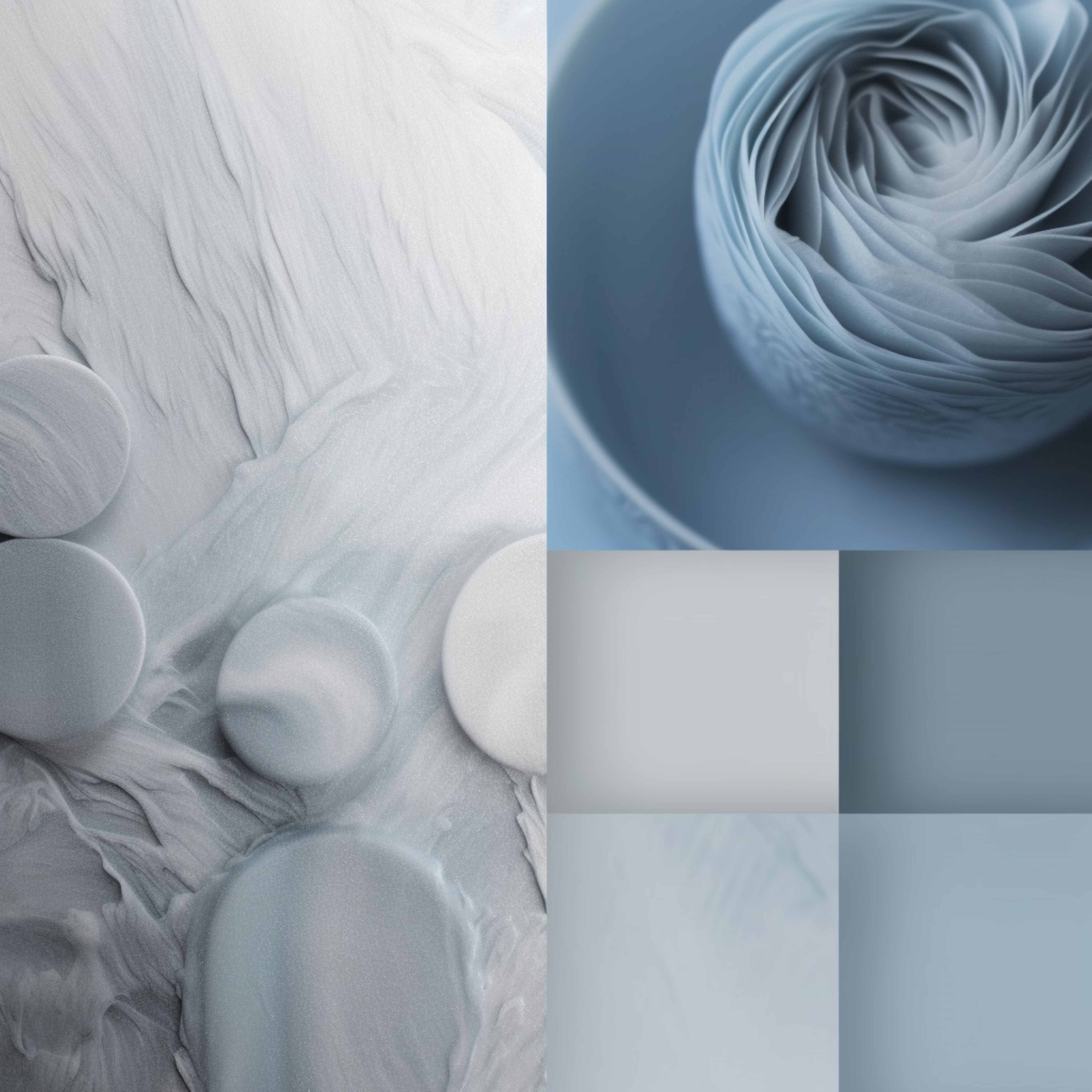 Голубой с серым: Спокойствие и утонченность